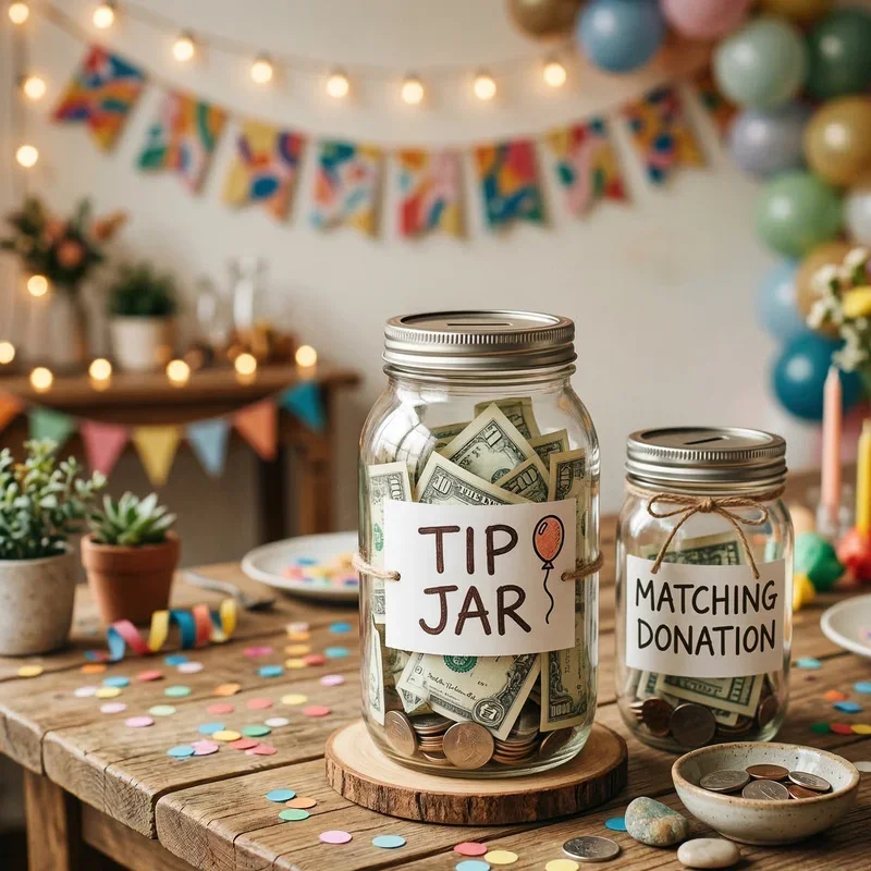 Birthday Tip Jar Ideas