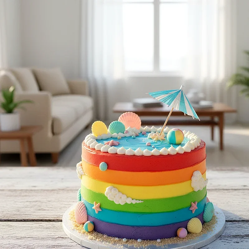 Beach Birthday Cake Ideas
