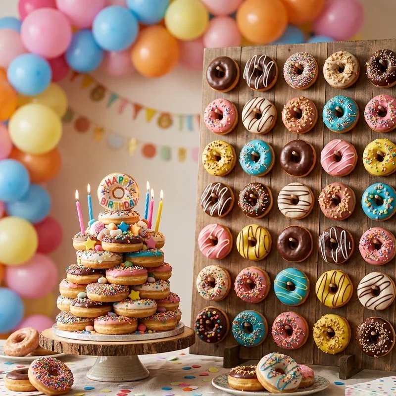 Donut Birthday Cake Ideas