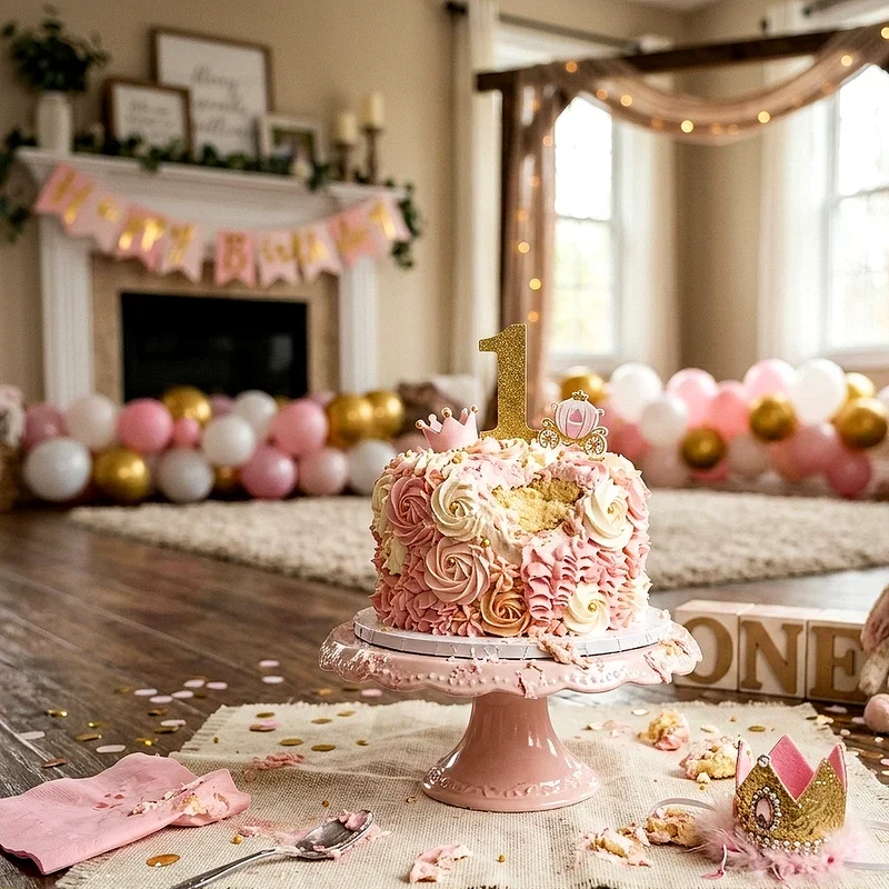 1st Birthday Cake Smash Ideas for Girls