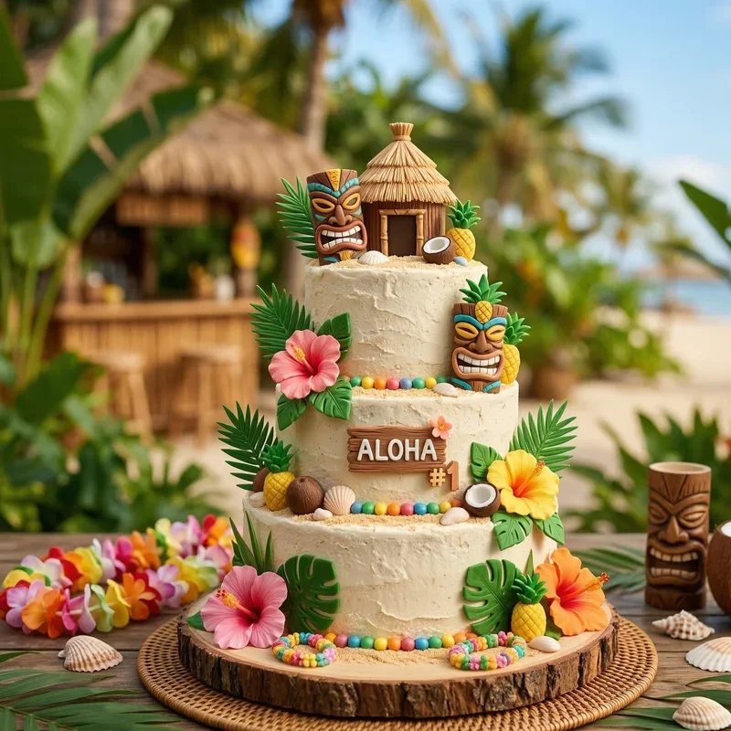 Luau Birthday Cake Ideas