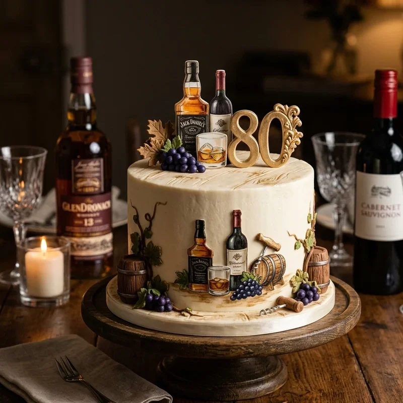 80th Birthday Cake Ideas for Dad