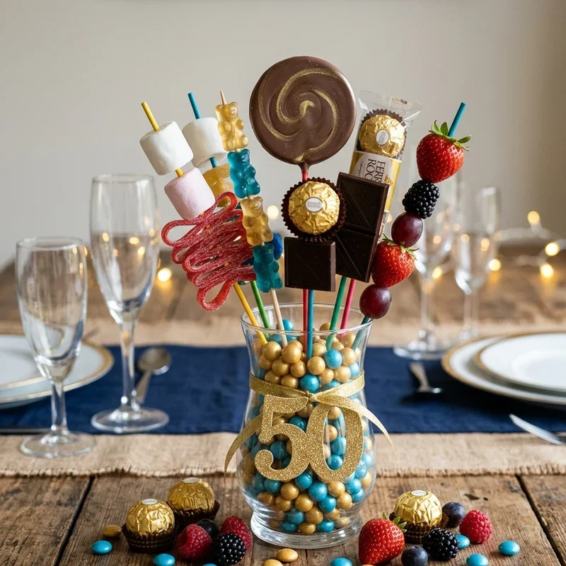 50th Birthday Centerpiece Ideas