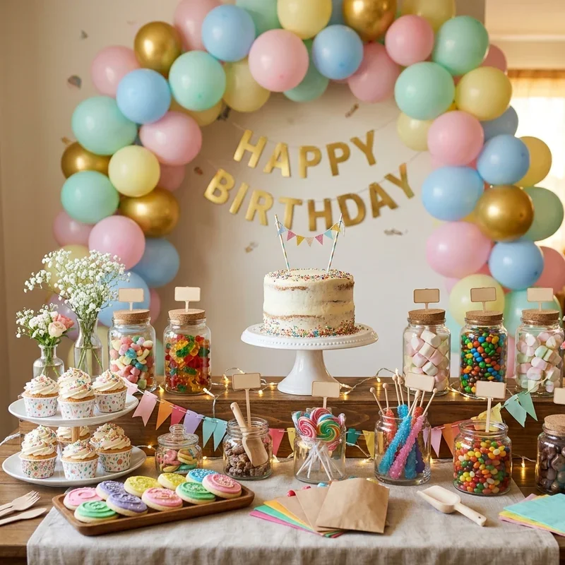 Birthday Party Table Setup Ideas