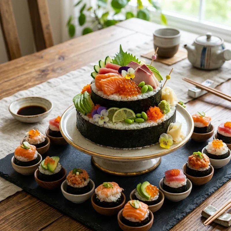 Sushi Birthday Cake Ideas