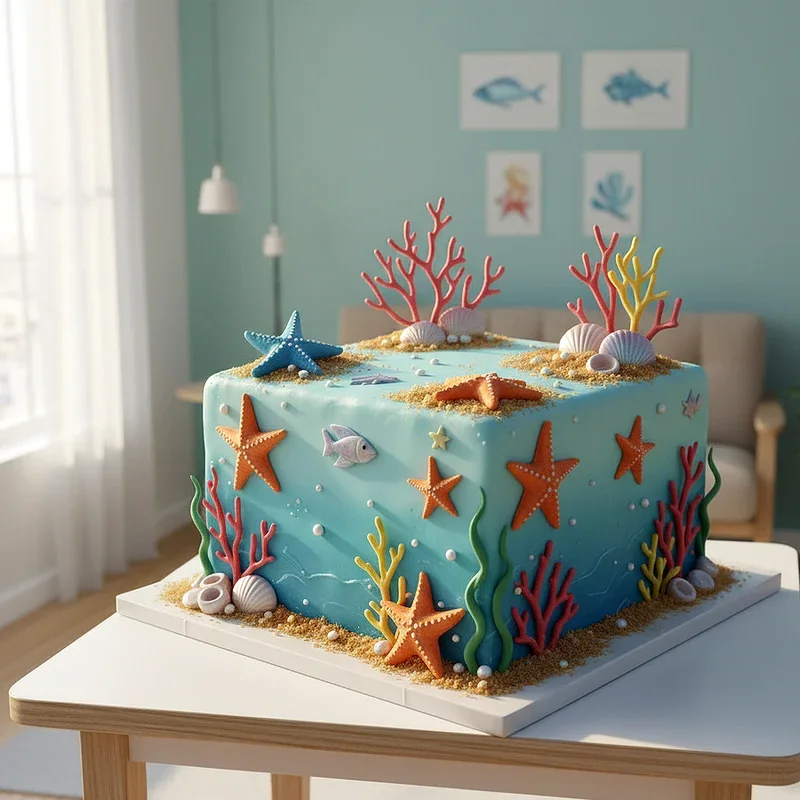 Beach Birthday Cake Ideas