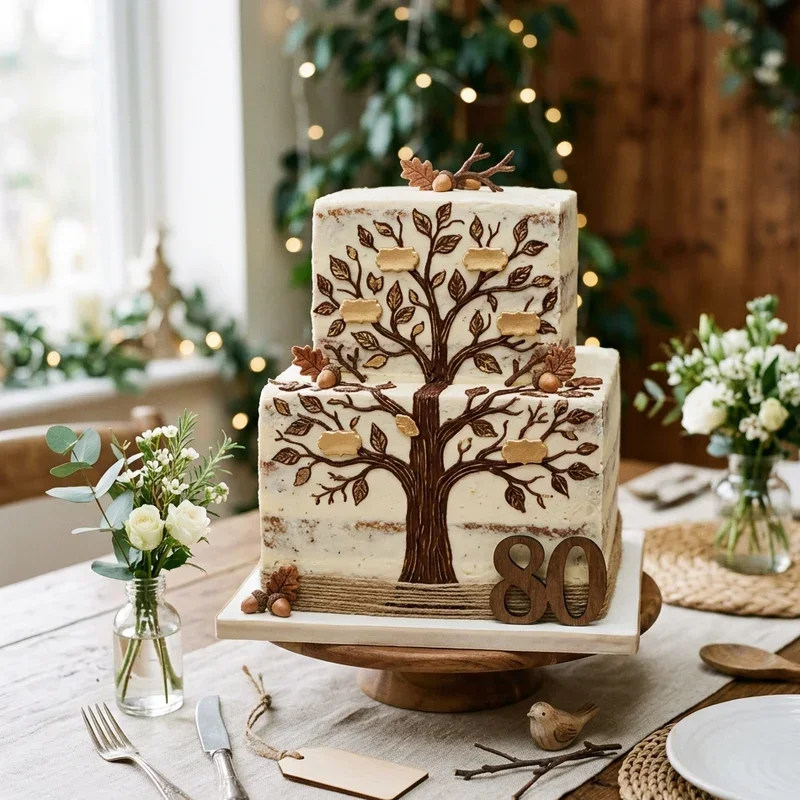 80th Birthday Cake Ideas for Dad