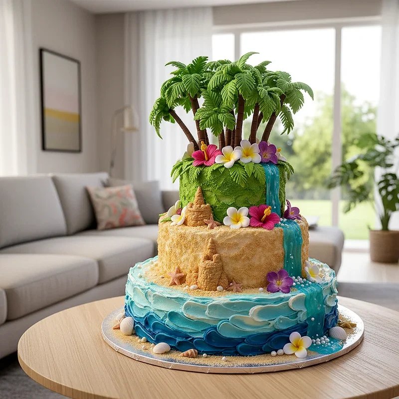 Beach Birthday Cake Ideas