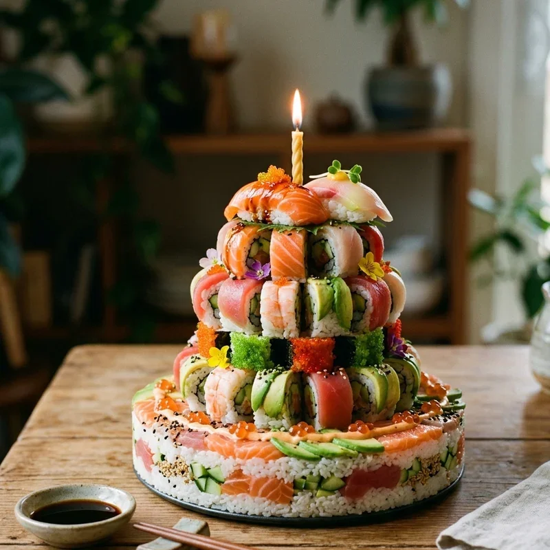 Sushi Birthday Cake Ideas