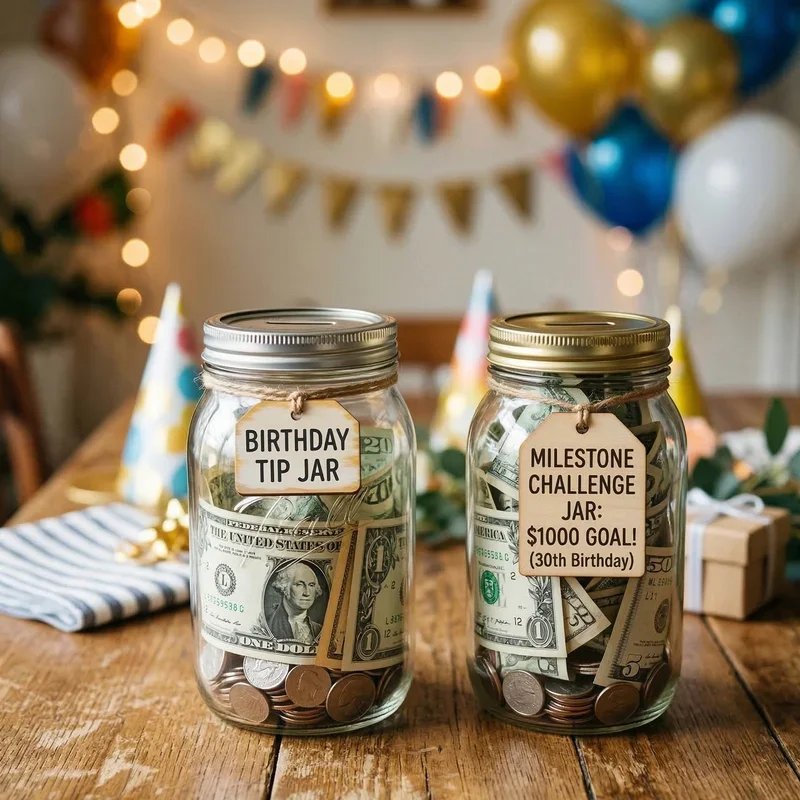 Birthday Tip Jar Ideas