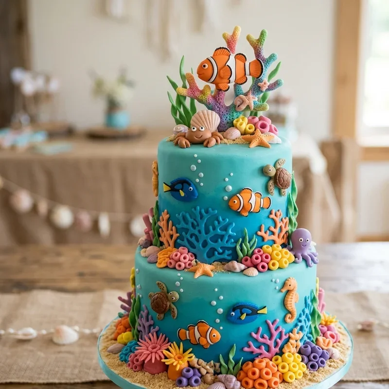 Under the Sea Birthday Cake Ideas
