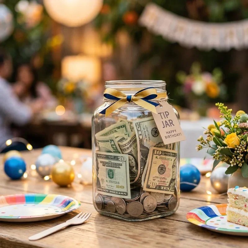 Birthday Tip Jar Ideas