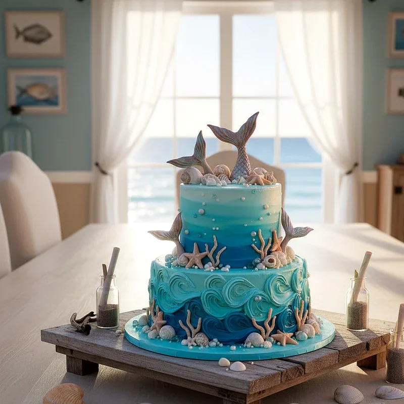 Beach Birthday Cake Ideas