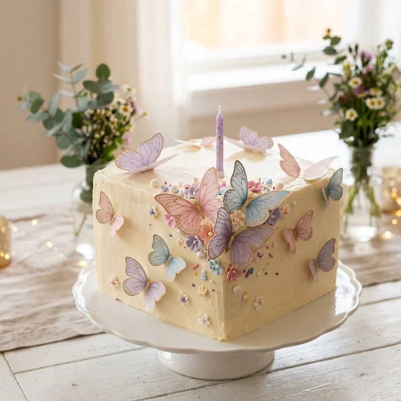 15 Butterfly Birthday Cake Ideas for Colorful Party Designs