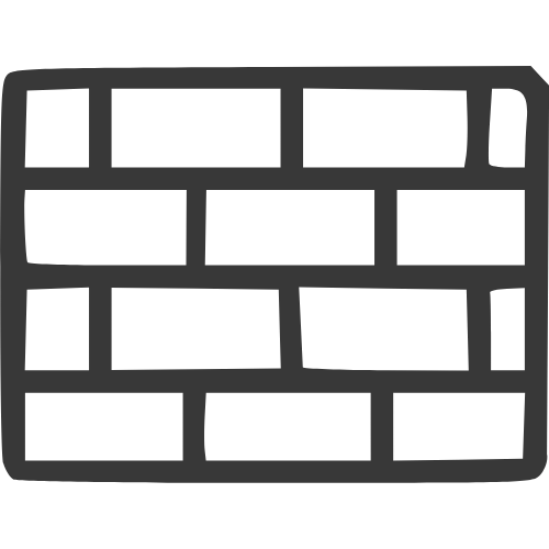 Retaining wall icon representing structural wall construction services