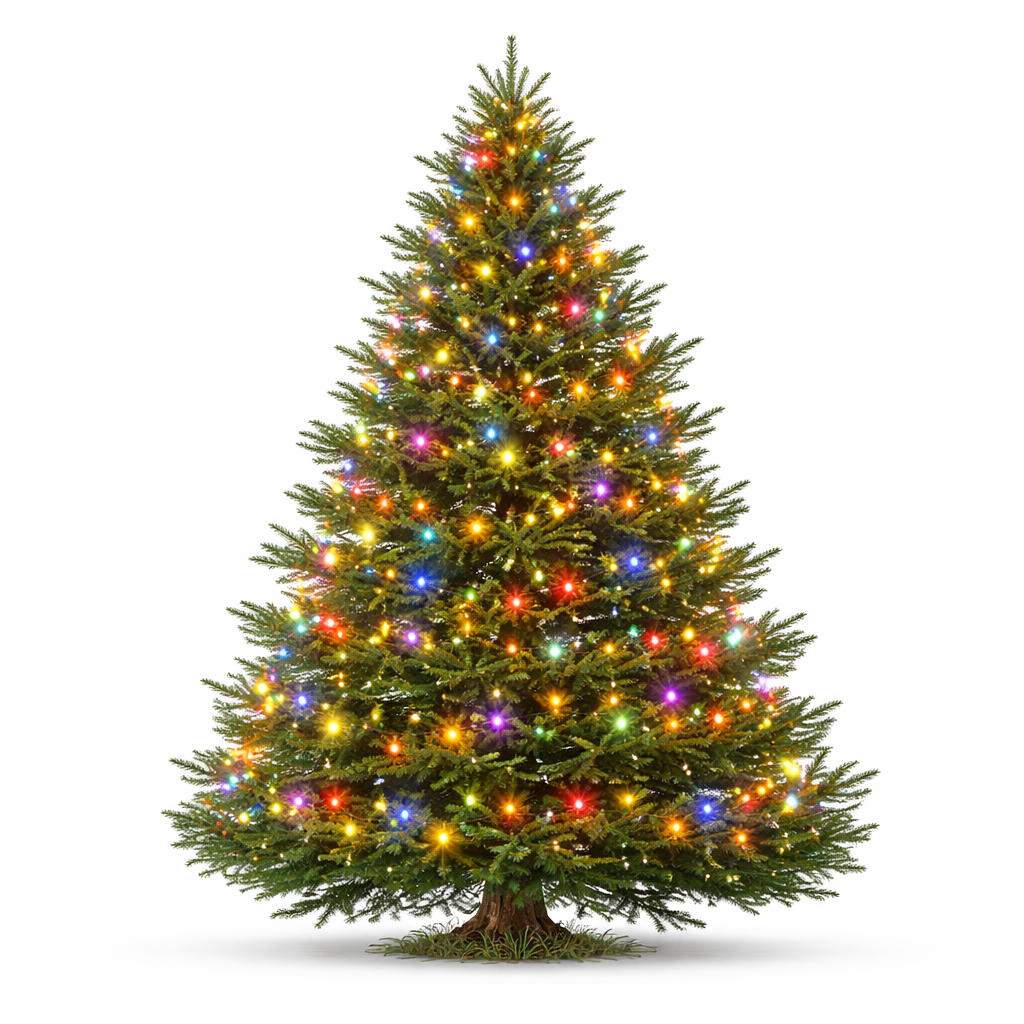 Install Lights On Large Tree