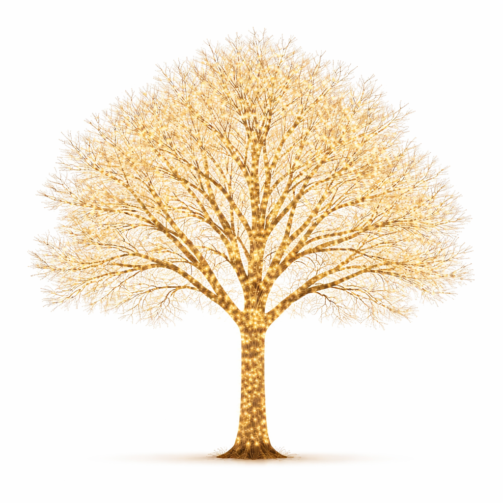 Install Lights On Small Tree