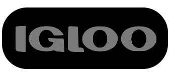 The word IGLOO in gray letters on a black background.