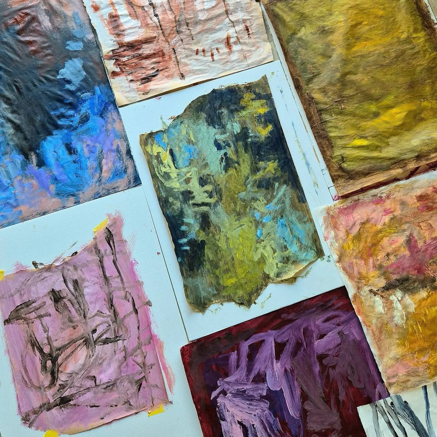 My art practice has always been about experimenting and playing with materials and mark making.&nbsp;

My upcoming exhibition 'Do Not Go Gentle' is about colour, energy, freedom, following your gut, ignoring expectations, giving the middle finger and