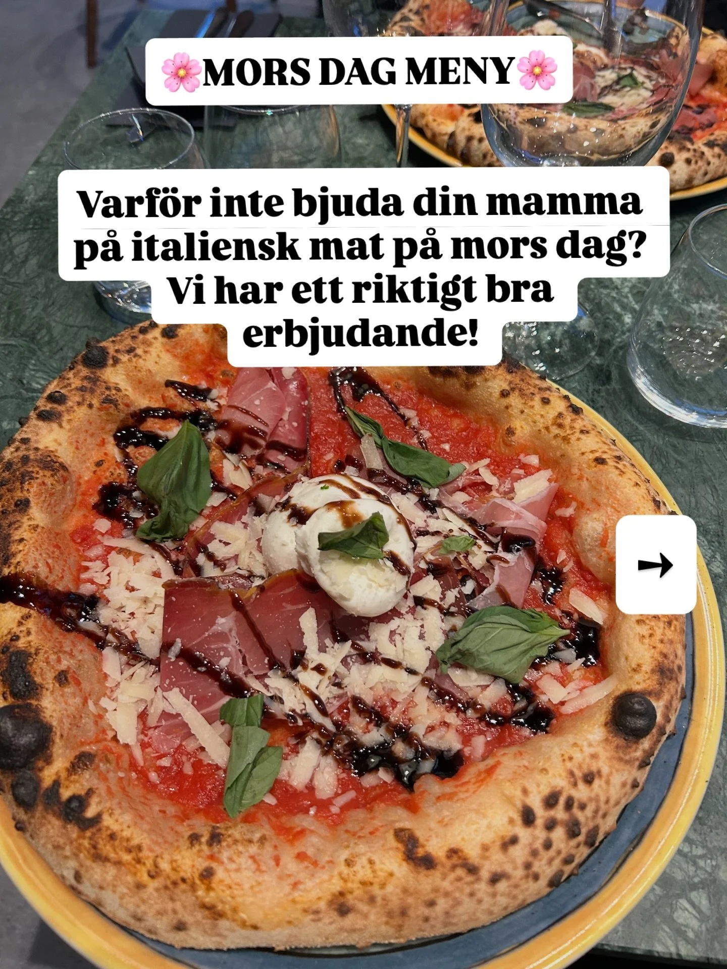 🌸MORS DAG MENY🌸

Varf&ouml;r inte bjuda din mamma p&aring; italiensk mat p&aring; mors dag? Vi har ett riktigt bra erbjudande! 

Ni f&aring;r Fornarina Bianca, valfri pizza eller pasta och Tiramis&uacute; f&ouml;r endast 349kr🤩

V&auml;lkomna!
