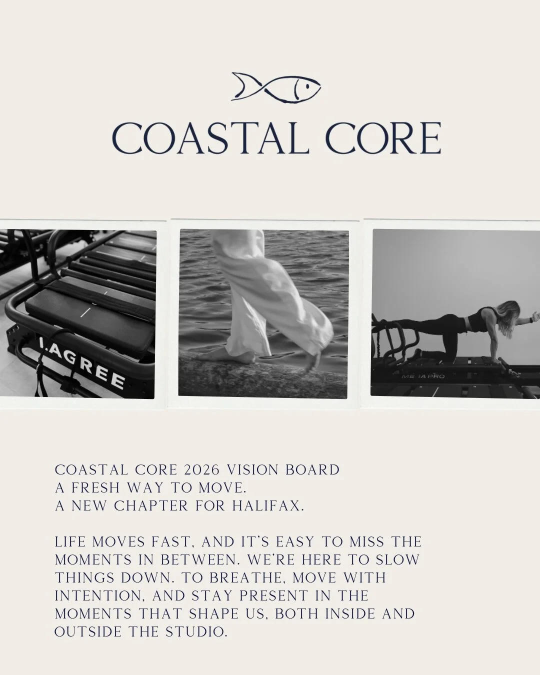 Halifax, this feels like a pretty special way to start a new year.
As we step into this next chapter, we&rsquo;re so excited to be bringing the Lagree Method to the city with Coastal Core. This isn&rsquo;t just a new studio, it&rsquo;s a fresh, chall
