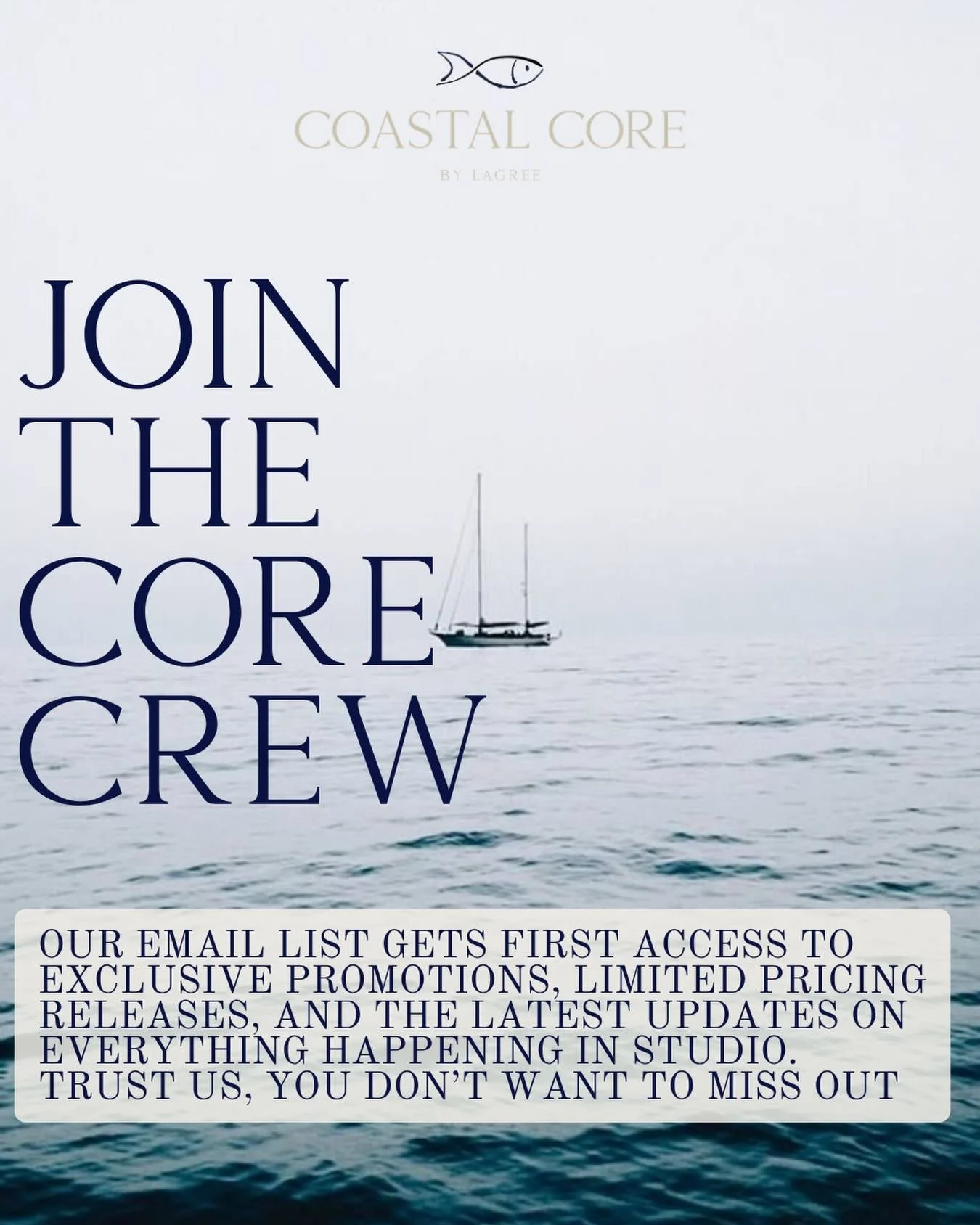 First access. Limited drops. Quiet perks.

Core Crew always gets it first.

Something is landing this week, make sure you&rsquo;re on the list.
Sign up through the link in bio.