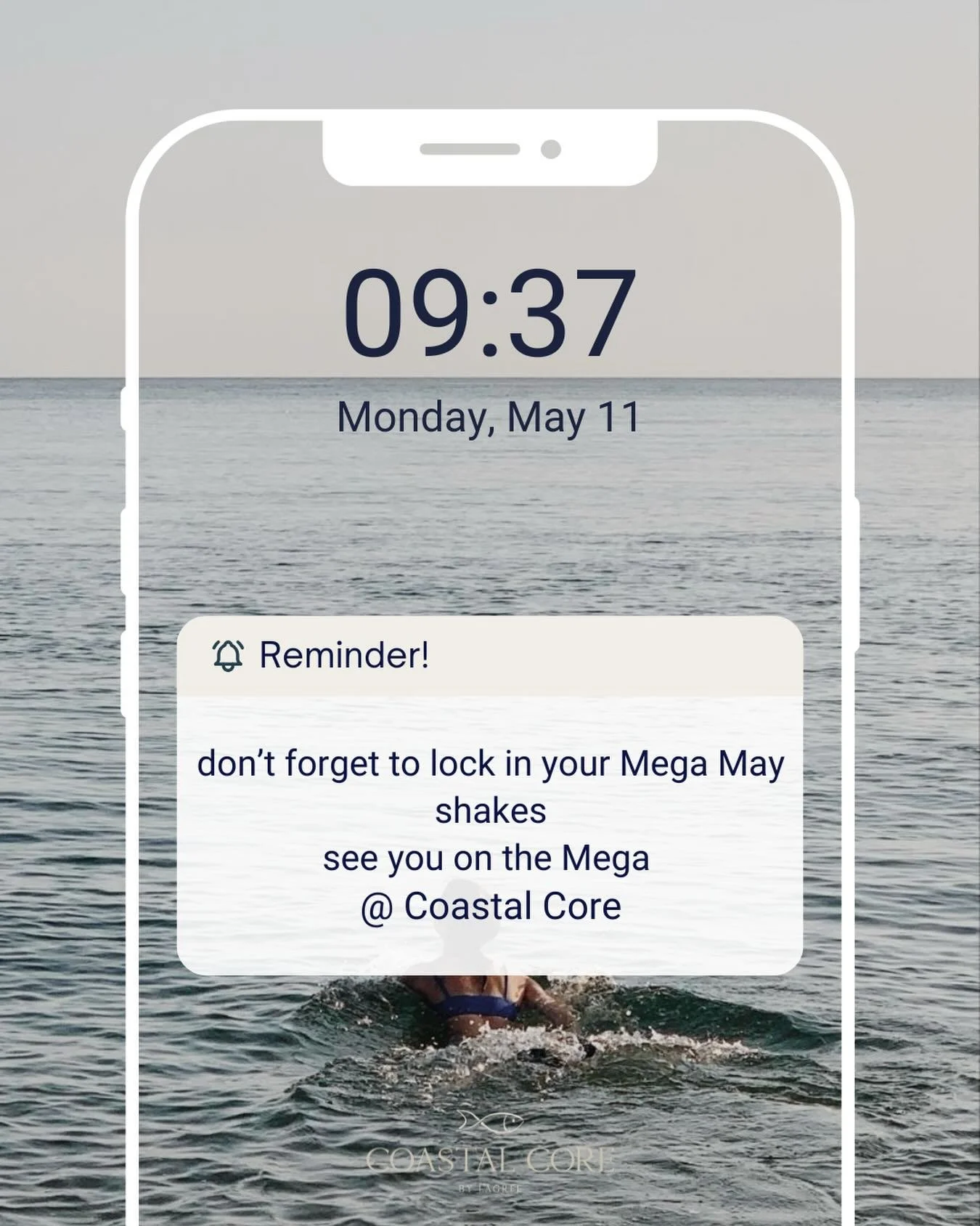 link in bio 🎣 still lots of time to jump into Mega May

hit 10 + 20 classes to unlock milestone rewards, and every 5 classes gets you 1 entry into our final draw: 
Coastal Core brand package: 10 classes + merch 
$200 to Vitality
$200 to lululemon
$2