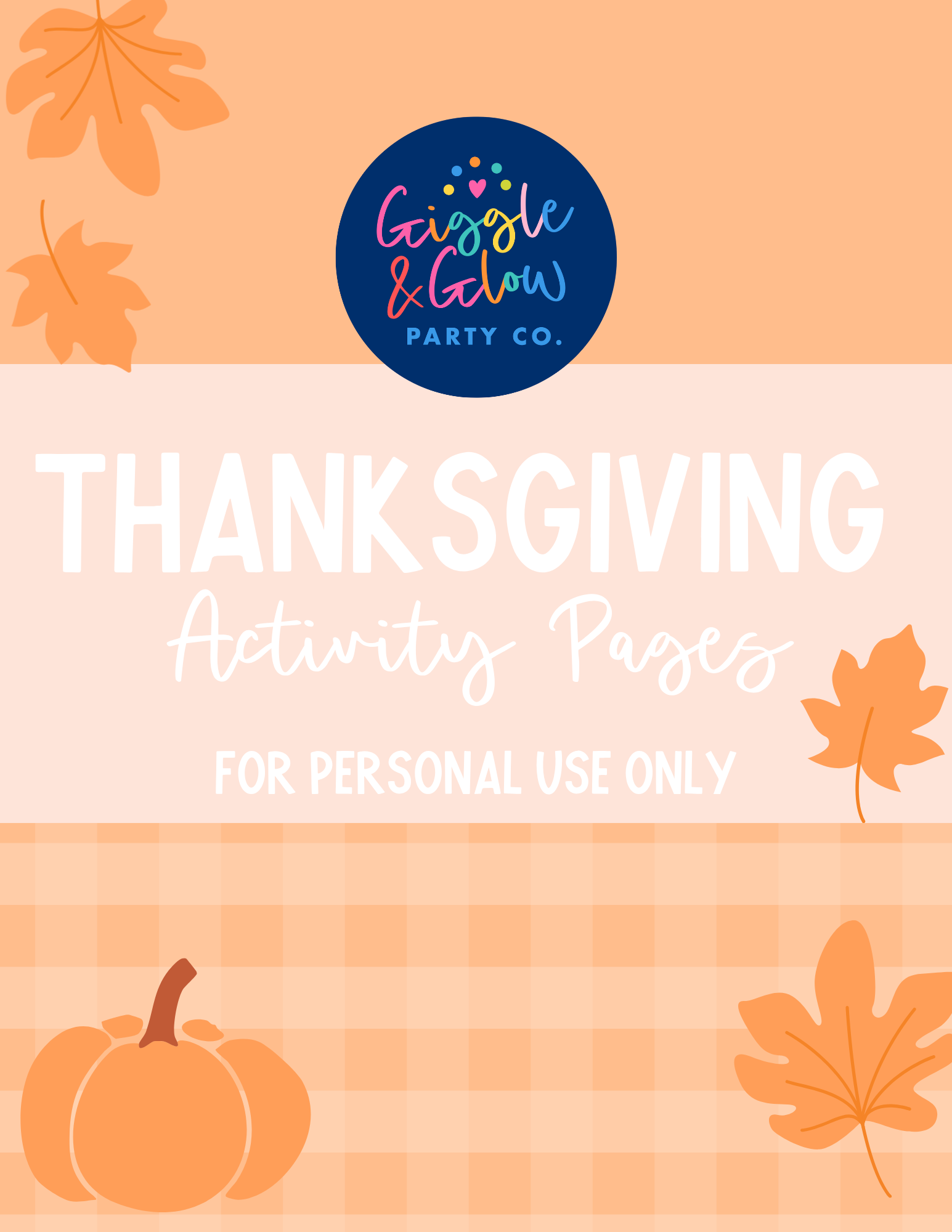 Thanksgiving Activity Pages