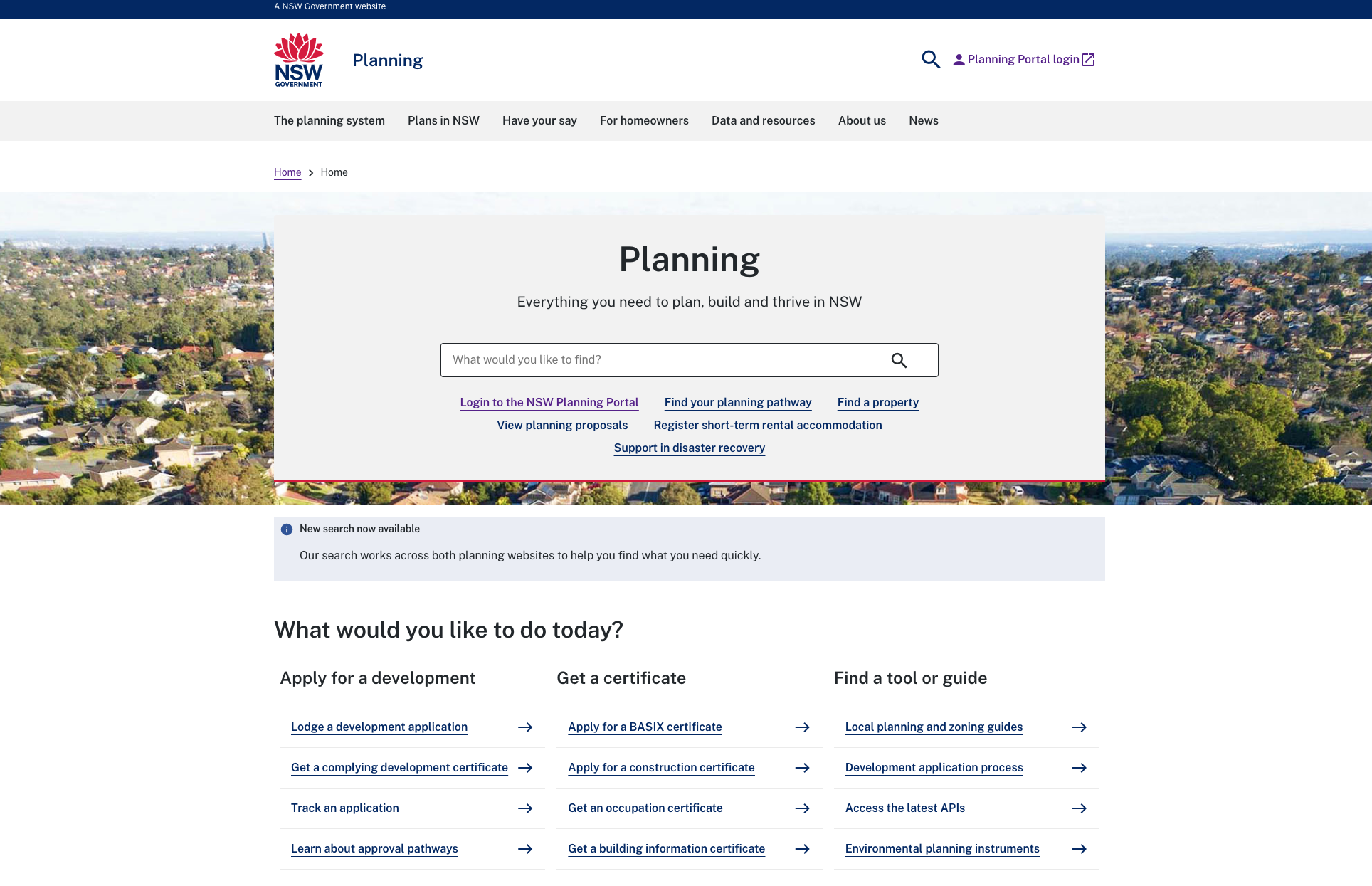NSW Planning Portal Declared Design Guide