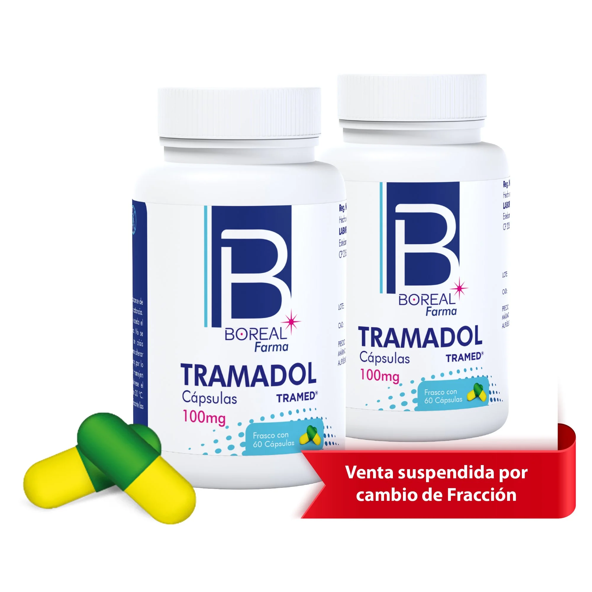 BF Tramadol 100 mg C/60 cápsulas DÚO PACK
