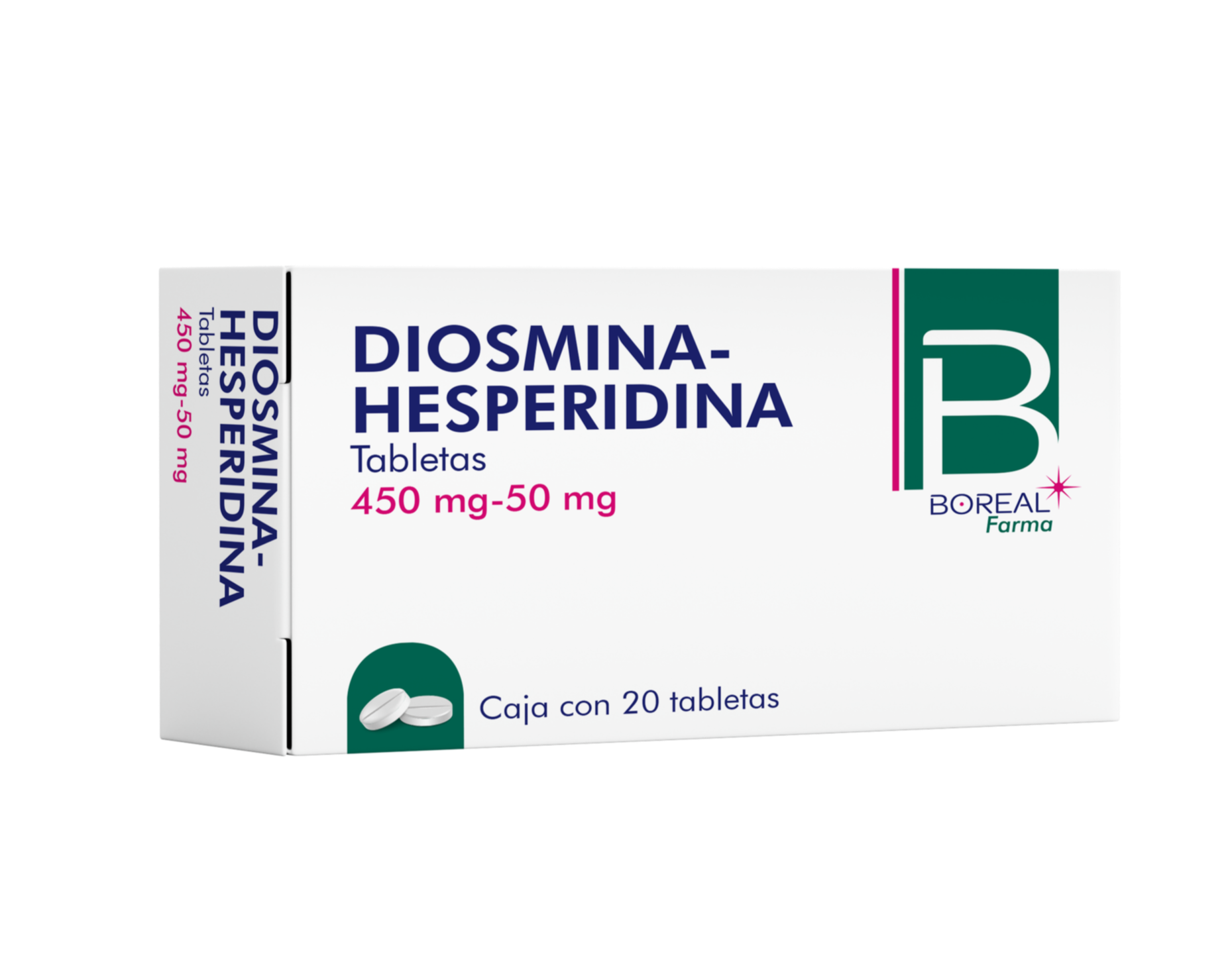 BF Diosmina-Hesperidina 450 mg - 50 mg C/ 20 tabletas