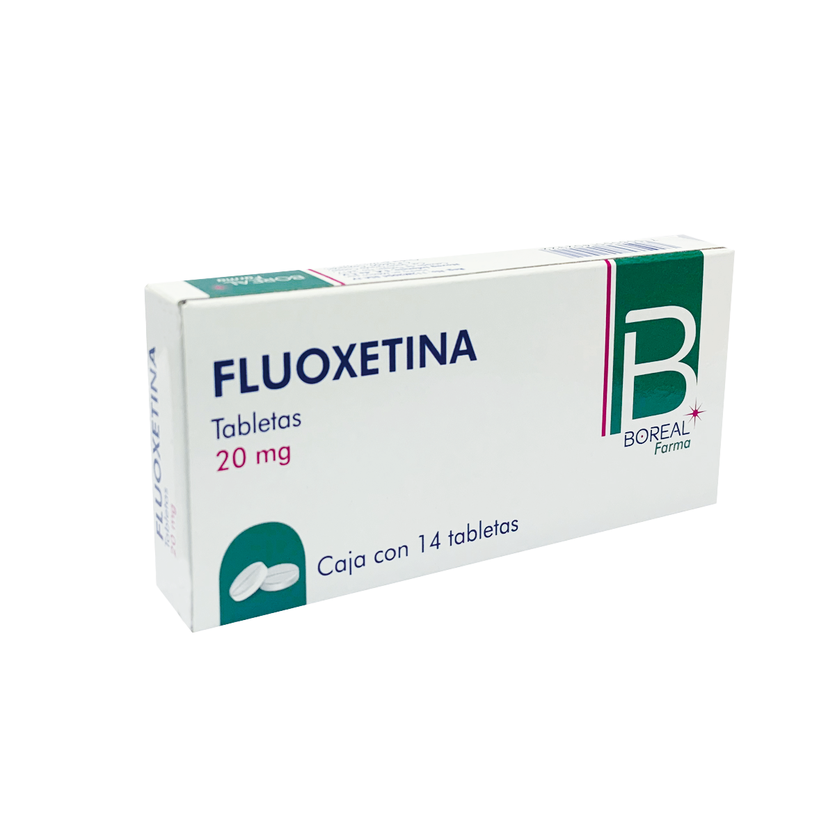BF Fluoxetina 20 mg con 14 tabletas