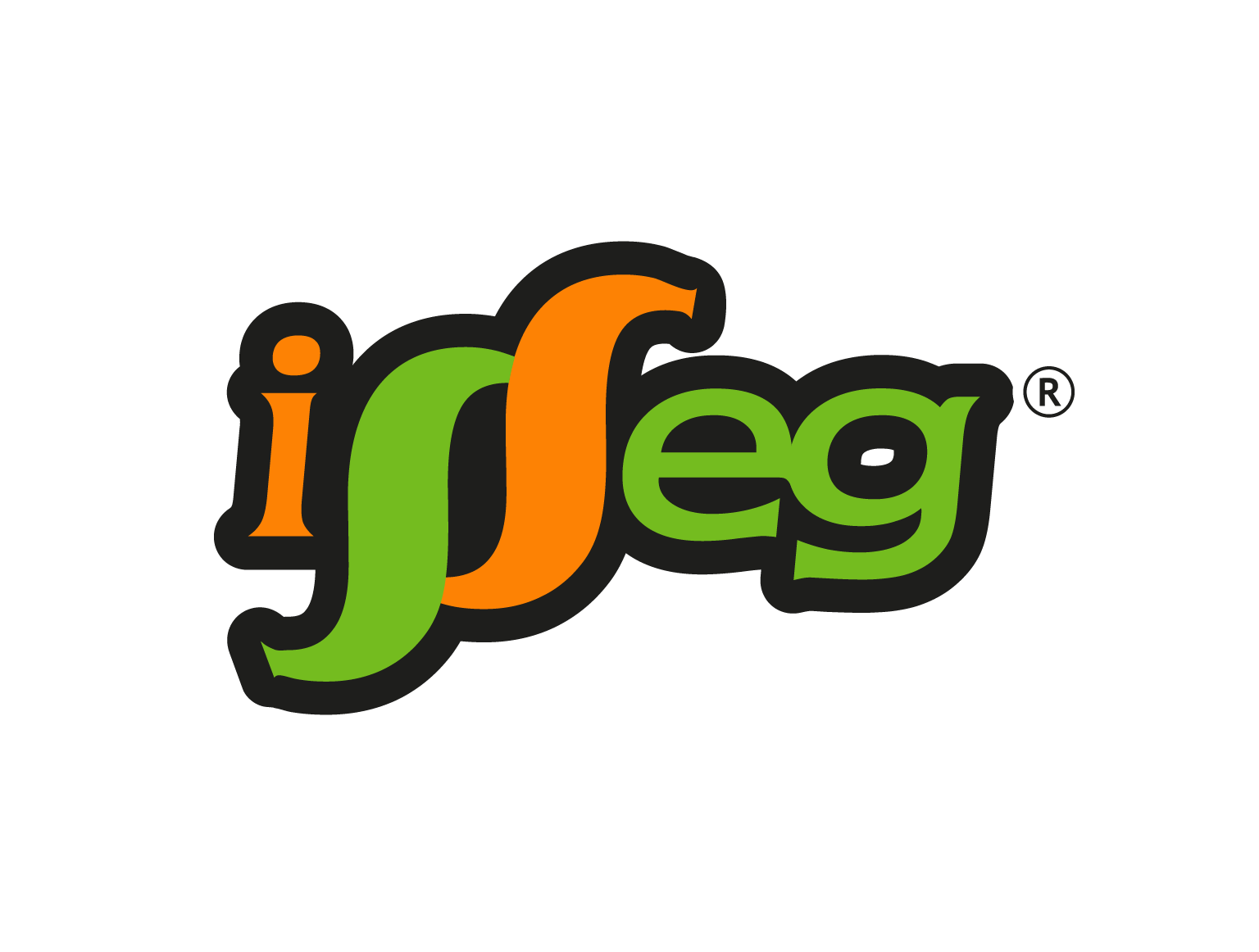 Colorful logo with the word 'IFOOD' on a black background, with each letter in a different color and style.