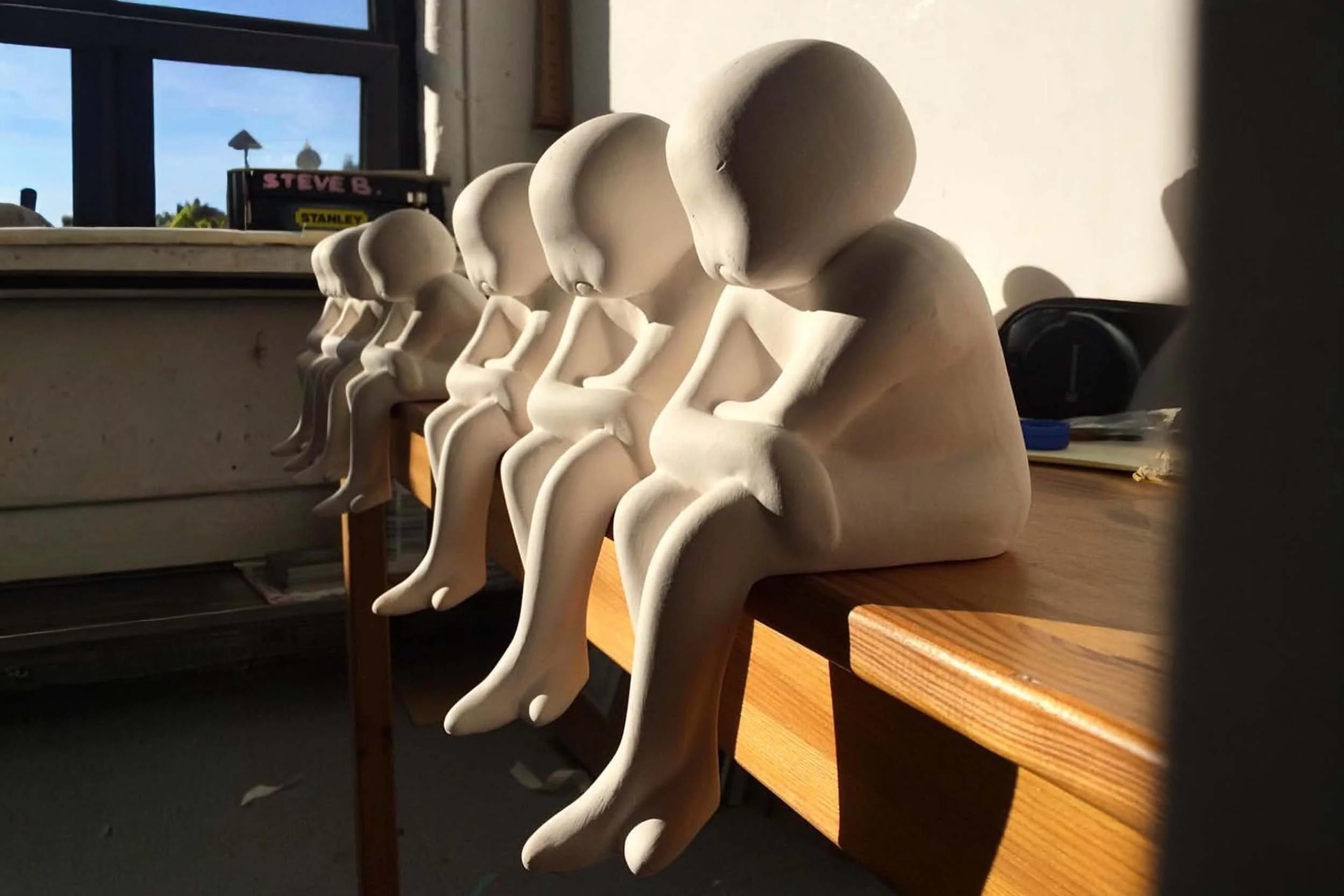 Client: Steve Bishop - Chutchie figurine - multi piece mould, cast and glazed (editions)