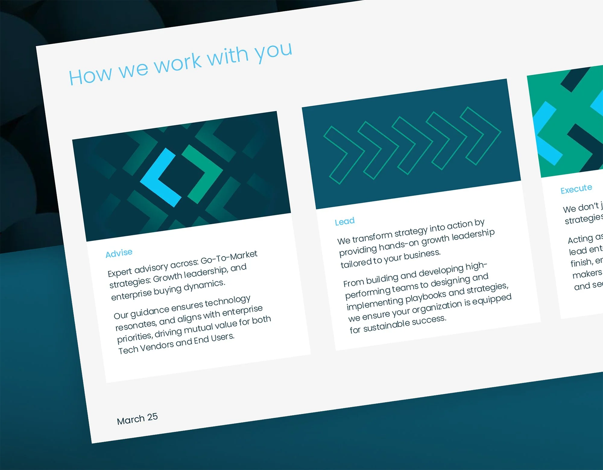 Viridian powerpoint slide design