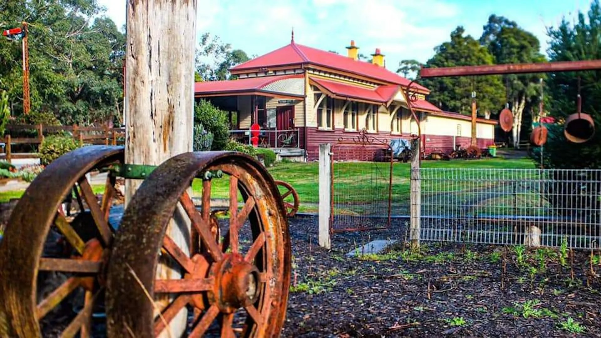 Yarra Junction is our closest town (5 minutes away) and has supermarket, bottle shops, fuel, hardware, shops, cafes and more. this image is of the museum in town.