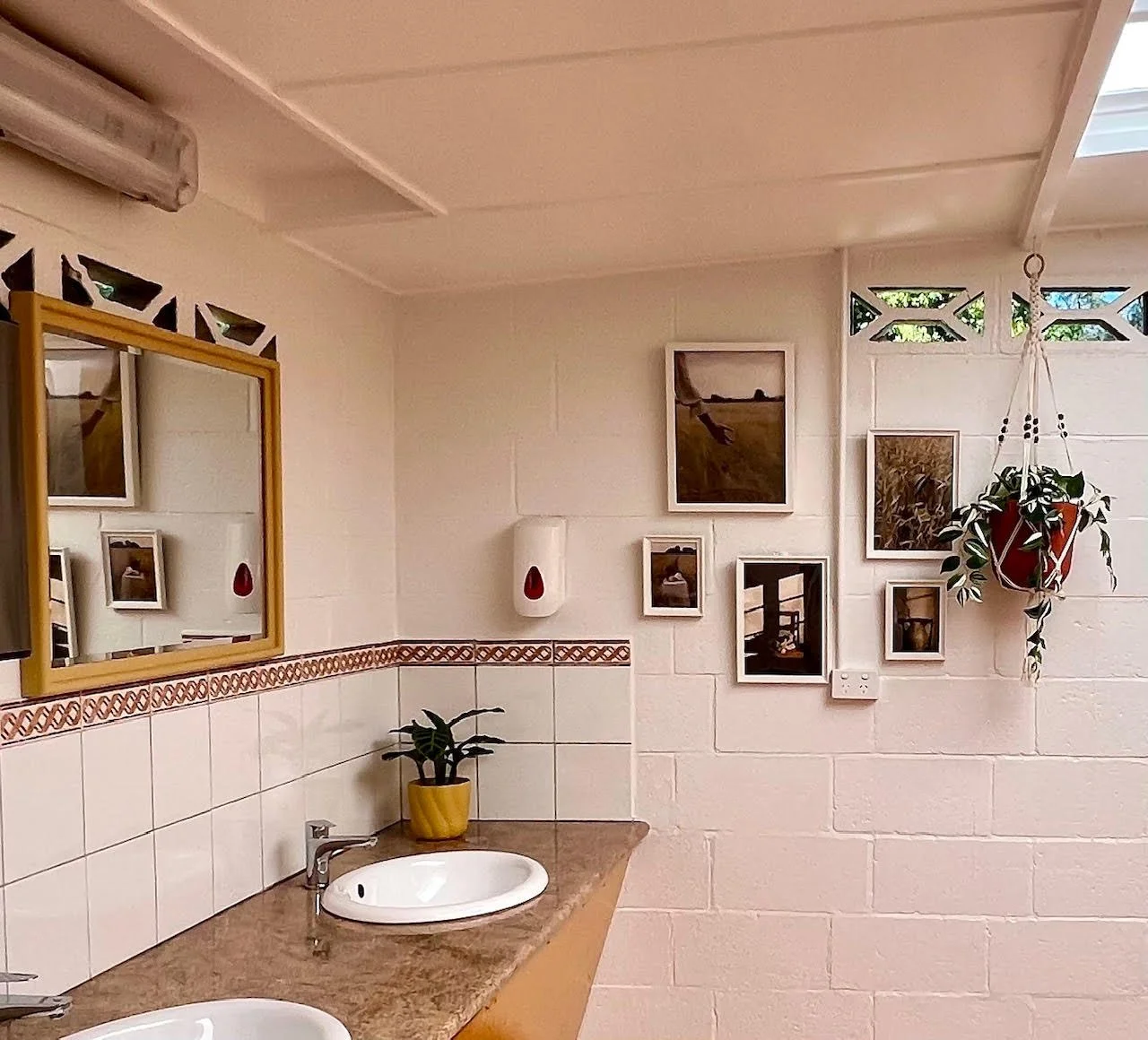 Revitalised retro amenities and laundry facilities.