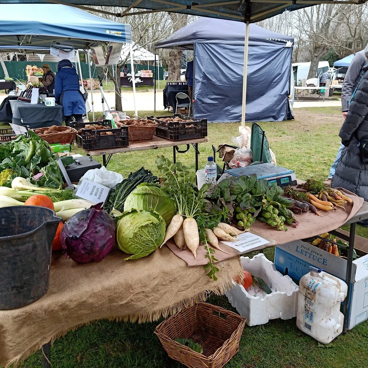 ECOSS Market, only minutes from the park. Every Friday from 3 - 6pm to stock up on your organic fruit and veg / baked goods.