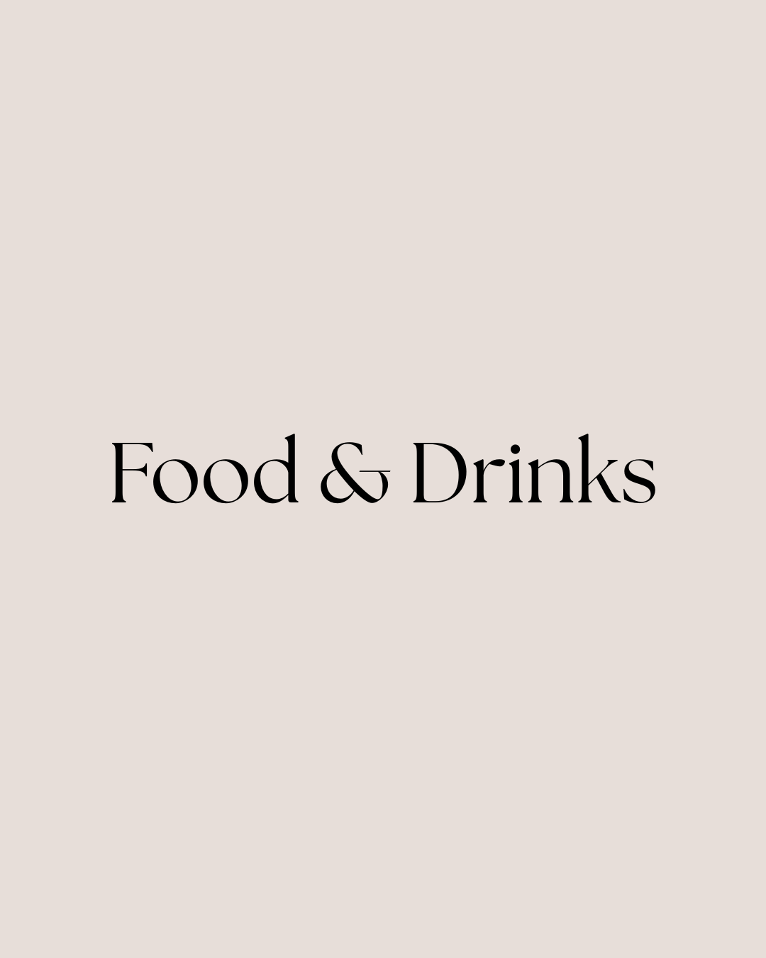 Food & Drinks