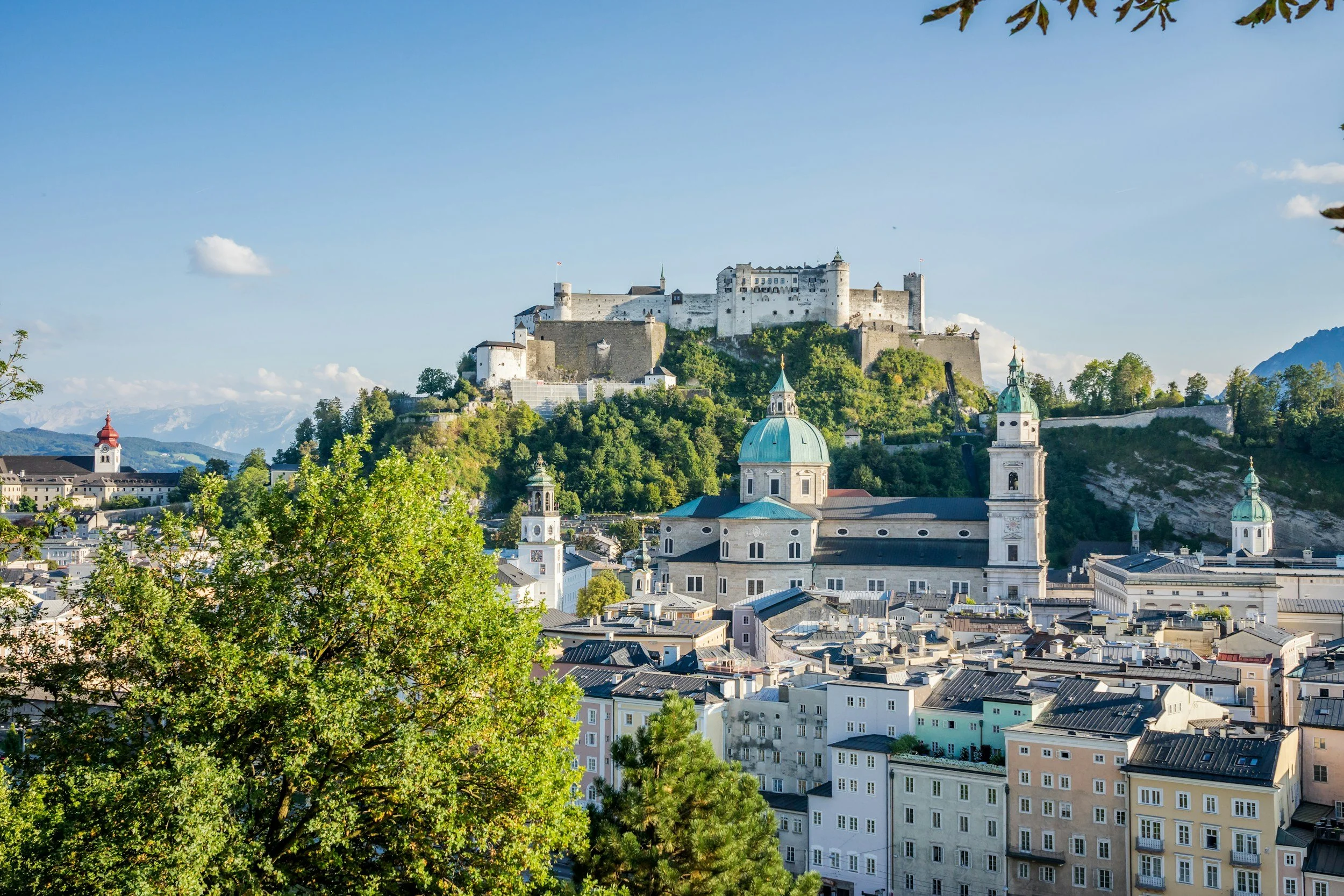 View of Salzburg in the summer