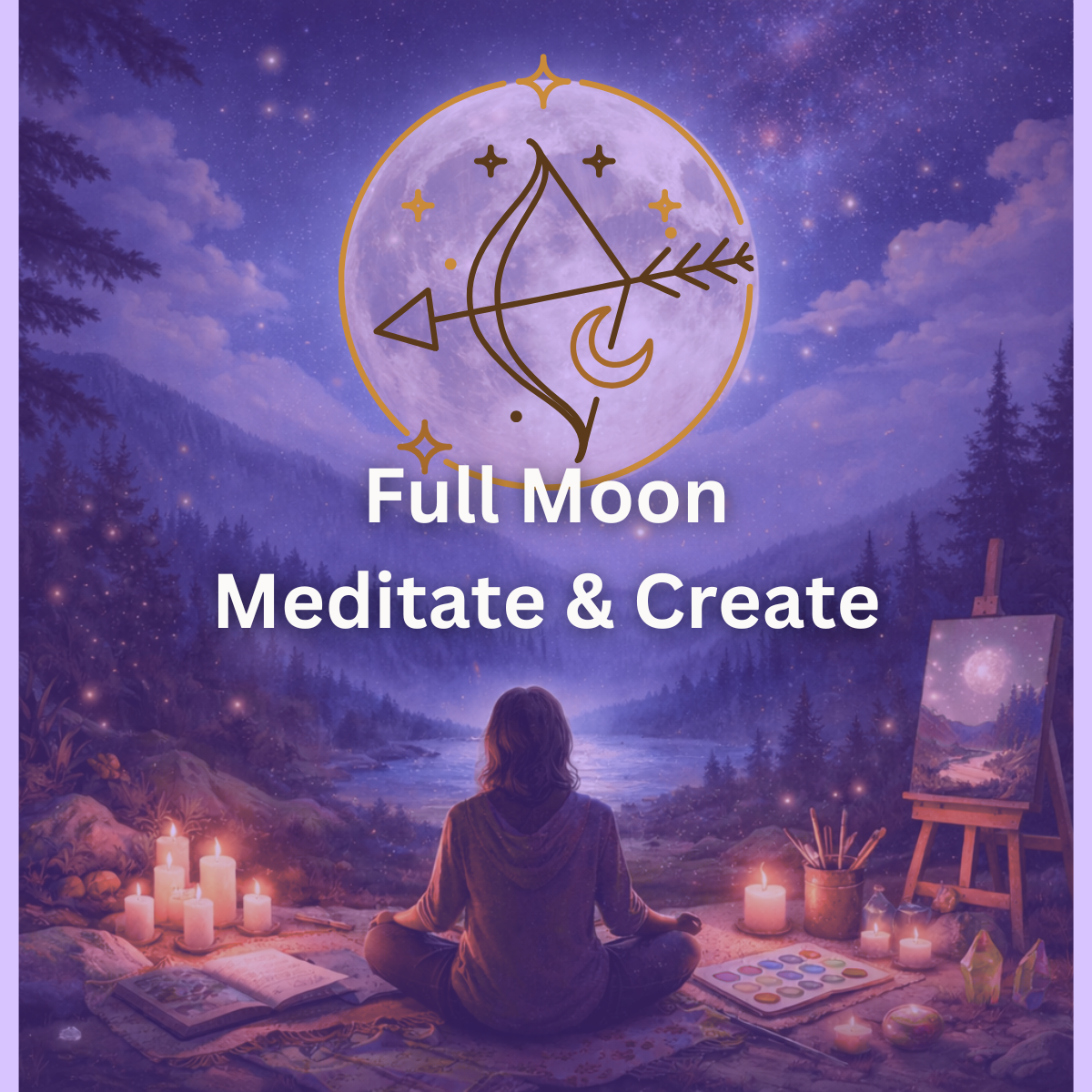 Full Moon. Meditate &amp; Create- Sagittarius
