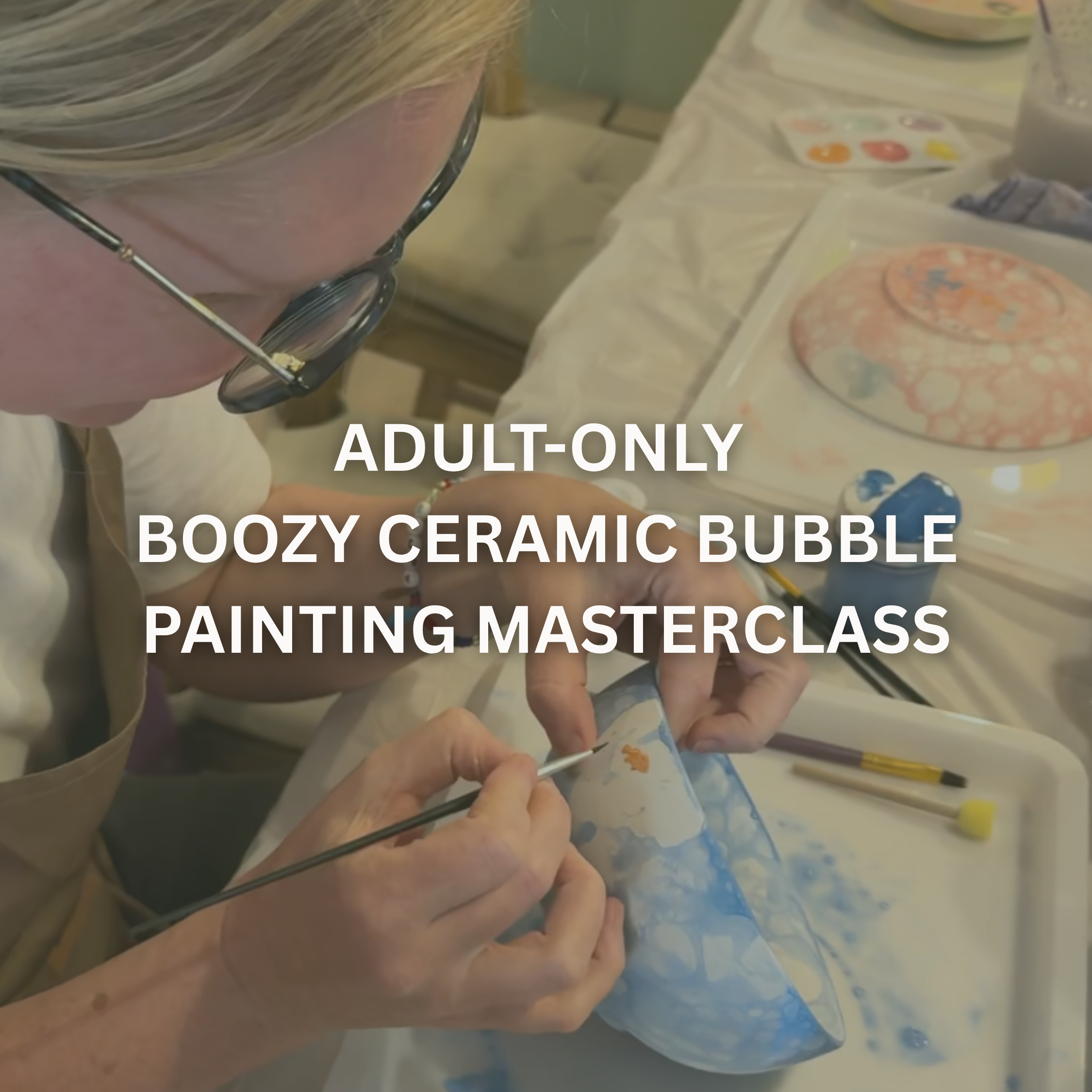 Adults-Only Boozy Bubble Painting Masterclass