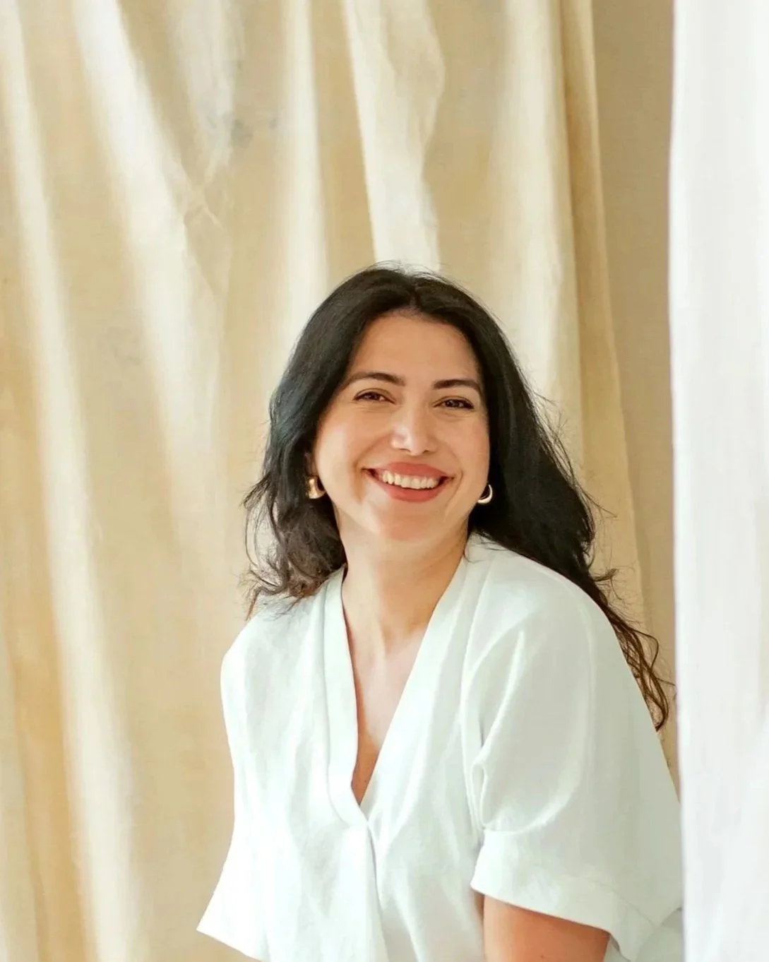 Shadan Moradi, watercolour artist and co-founder of Designs Café in Dartington