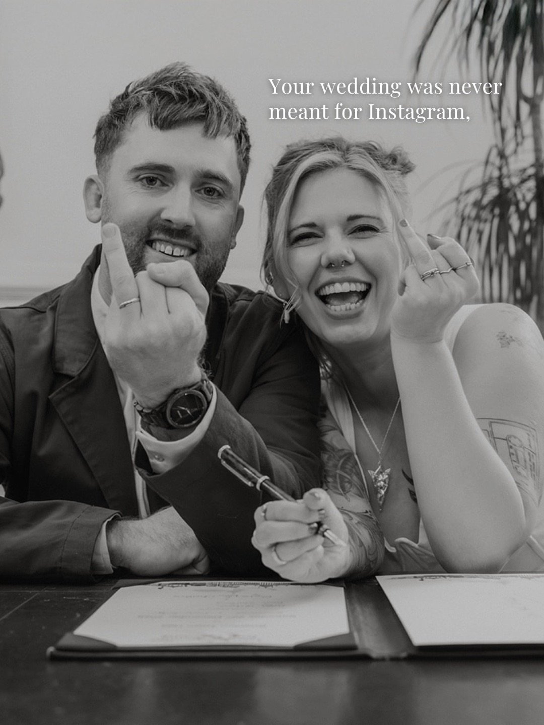 Patiently waiting for the couples who get it to find my account. 🤍

And Kim and Tristan, definitely get it. It helps that Kim is an absolutely phenomenal wedding photographer herself, always standing firm in her beliefs and standing for her couples 