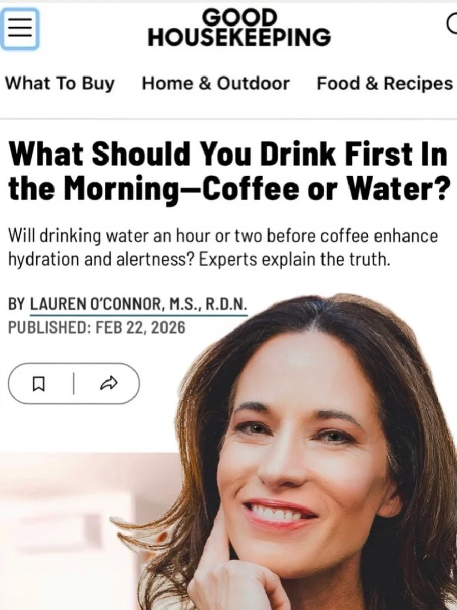 Drinking water first thing isn't a bad idea. It can set you up for proper rehydration after hours of sleep. Truly we don't lose extreme amounts of water, but it is normal to wake up a bit thirsty.
.
But should you really drink water first--AND wait a