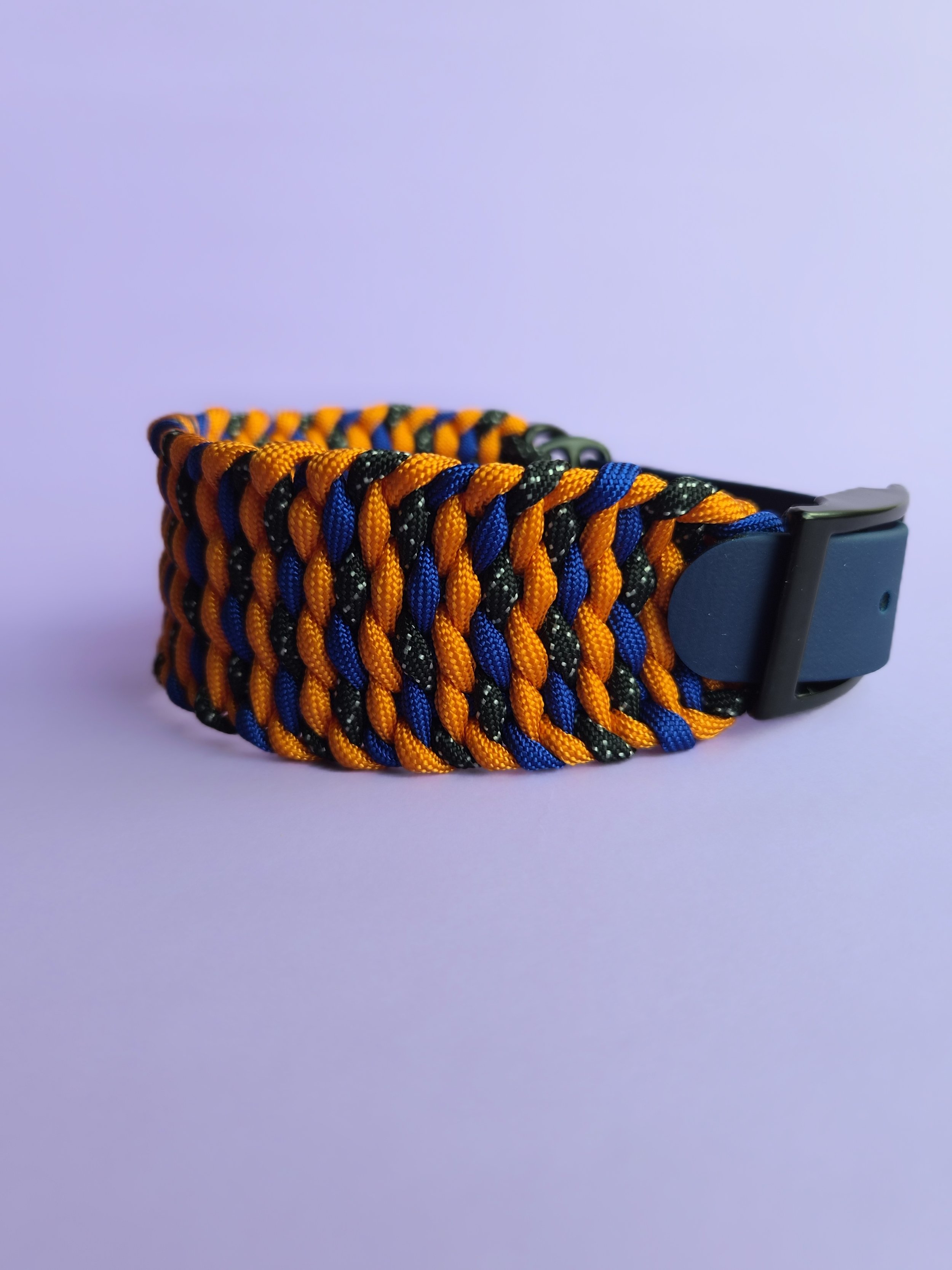 Sight Hound ORANGE & BLUE Collar 32cm-40cm