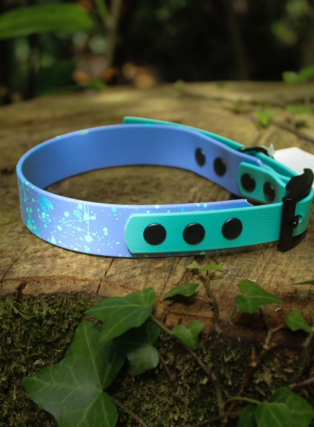 Splatter Biothane Ruff Terrain Collar