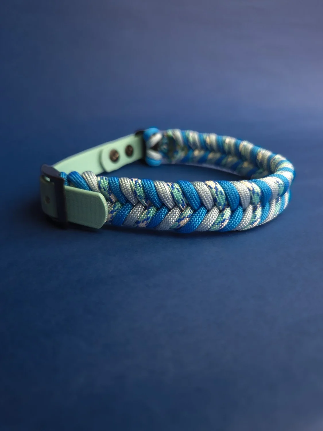 Woven Collar Small  BLUE 26cm-32cm