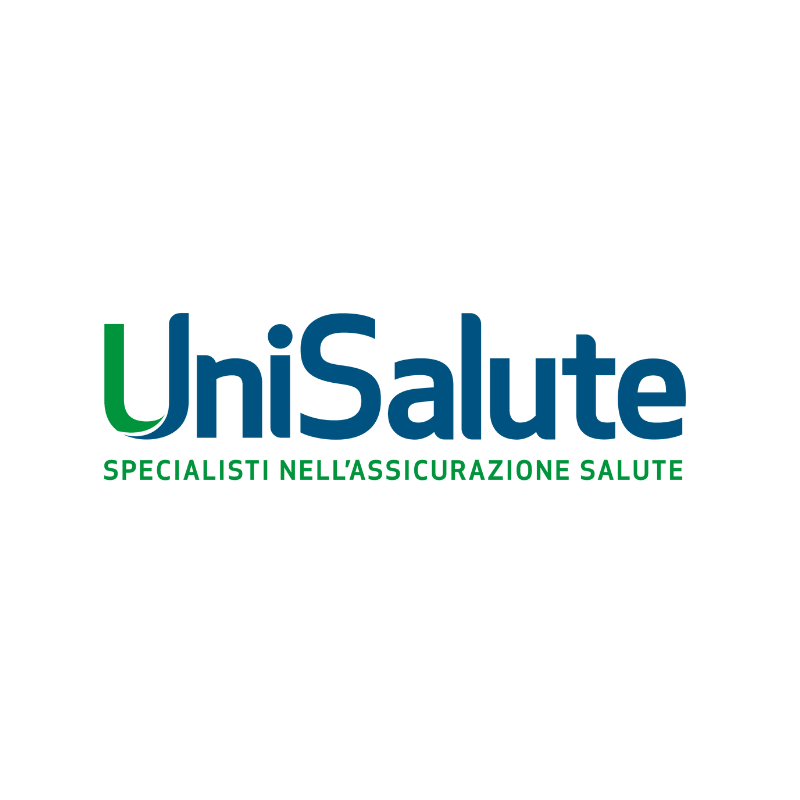 Logo di UniSalute con la scritta 'Specialisti nell'assicurazione salute' in verde.