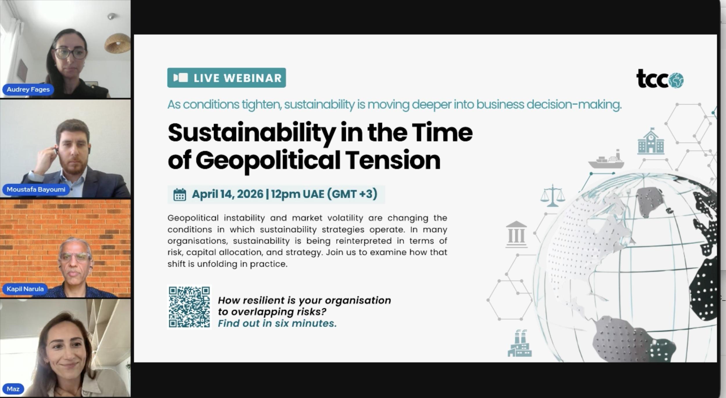 Sustainability in an Age of Geopolitical Tension: Insights from TCC’s Expert Panel